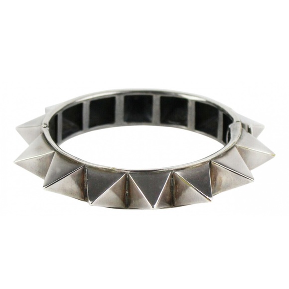 Tom Binns Jewelry - Tom Binns pyramid spike cuff in a gunmetal tone authentic bracelet so beautiful